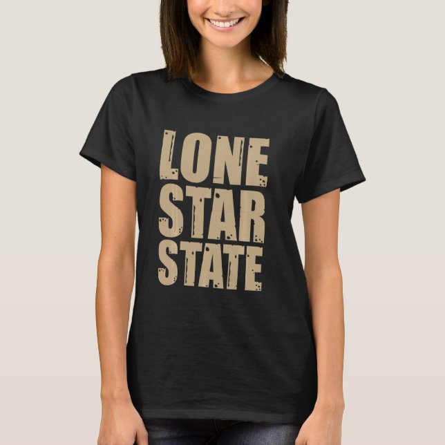 Texan Lone Star Staat Texas T-Shirt (Vorderseite)