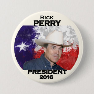 Texan Rick Perry für Präsidenten 2016 Button