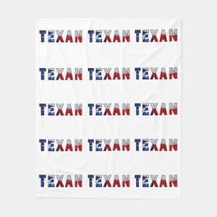 Texan Waving Flag Fleecedecke