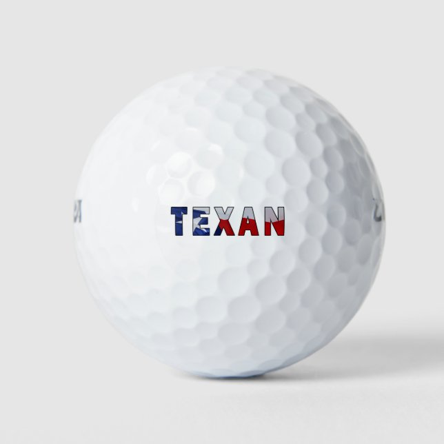 Texan Waving Flag Golfball (Vorderseite)