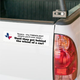 Texaner - freundlichste Leute...bis hinter dem Rad Autoaufkleber
