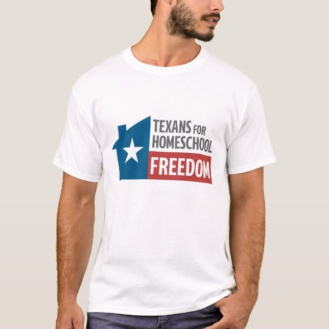 Texaner für das Logo "Homeschool Freedom" T-Shirt (Vorderseite)