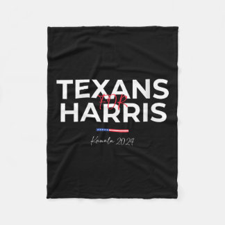 Texanerinnen für Kamala Harris 2024 Texaner für Ha Fleecedecke