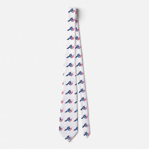 Texanische Flagge mit Ziviler Cannon-Silhouette Krawatte