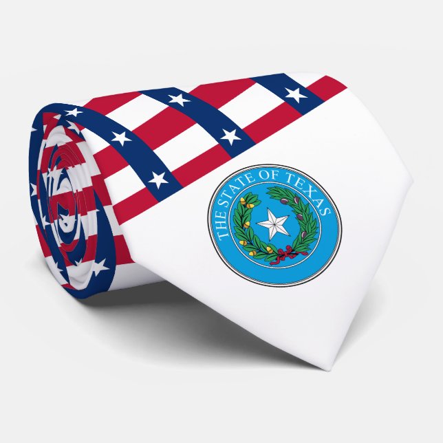 Texanische Flagge & Siegel, Flagge von Texas Krawatte (Gerollt)