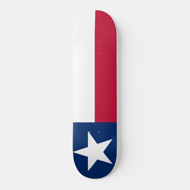 Texanische Staatsflagge (Texas) Skateboard (Vorderseite)
