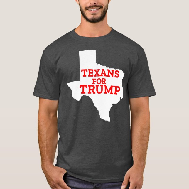 Texans For Trump ReElection American Texas 2020 T-Shirt (Vorderseite)
