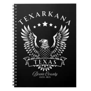 Texarkana Bowie County Texas Vintage Adler Notizblock