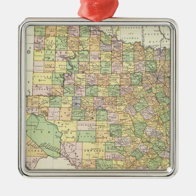 Texas 15 ornament aus metall (Vorne)