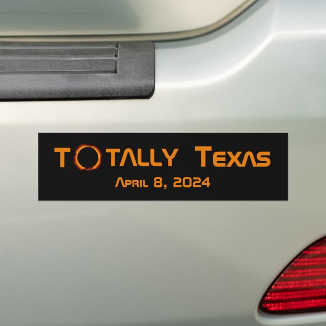 Texas 2024 Solar Eclipse Autoaufkleber (Auf Auto)