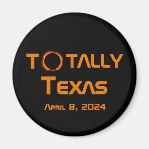 Texas 2024 Solar Eclipse Magnet
