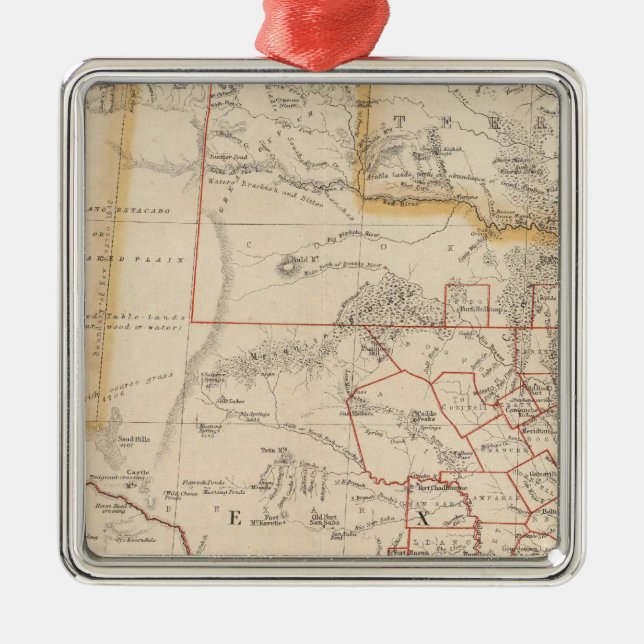 Texas 4 silbernes ornament (Vorne)