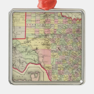 Texas 7 ornament aus metall
