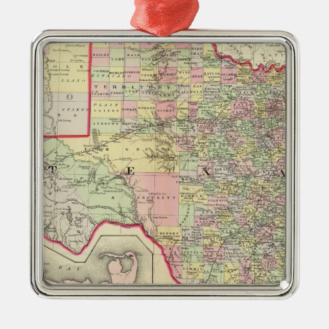 Texas 7 ornament aus metall (Vorne)