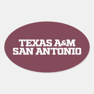 Texas A&M San Antonio Ovaler Aufkleber
