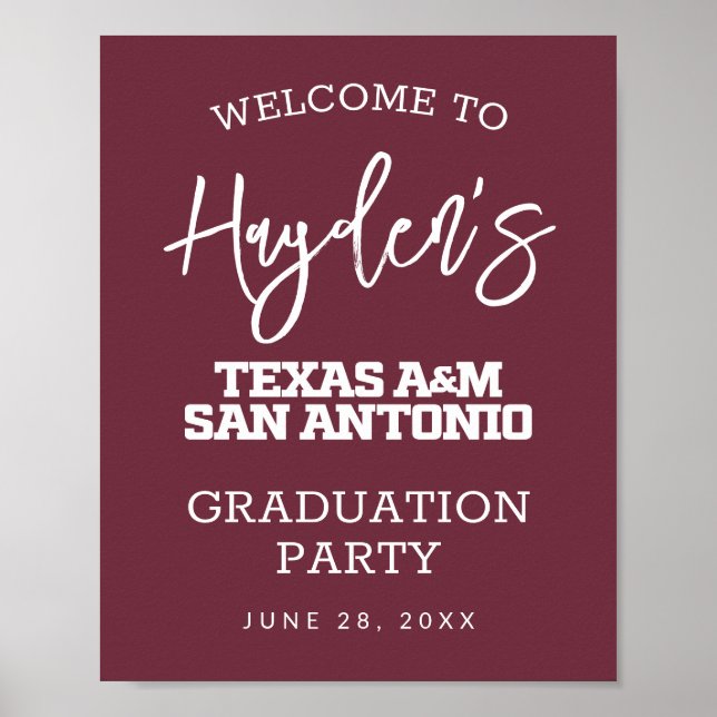 Texas A&M San Antonio Poster (Vorne)