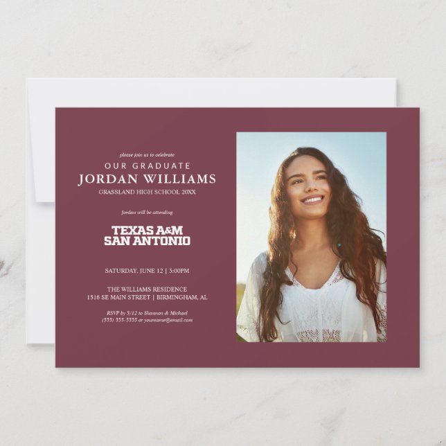 Texas A&M University - San Antonio Ankündigung (Vorderseite)