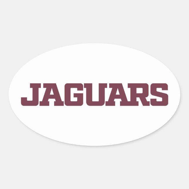 Texas A&M University - San Antonio Jaguars Ovaler Aufkleber (Vorderseite)