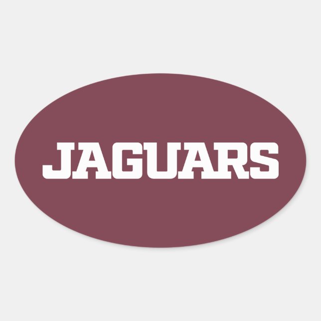 Texas A&M University - San Antonio Jaguars Ovaler Aufkleber (Vorderseite)