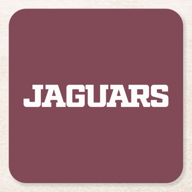 Texas A&M University - San Antonio Jaguars Rechteckiger Pappuntersetzer (Vorderseite)