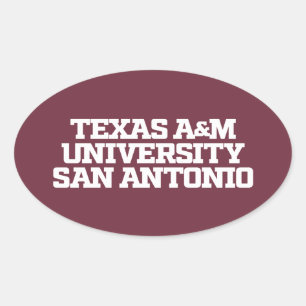 Texas A&M University - San Antonio Ovaler Aufkleber
