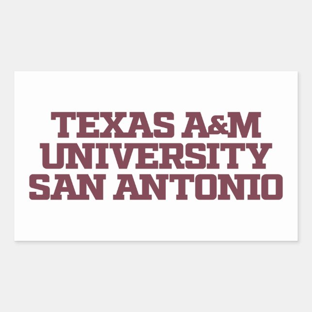 Texas A&M University - San Antonio Rechteckiger Aufkleber (Vorderseite)