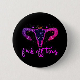 Texas Abortion Ban Celestial Uterus Protest Button