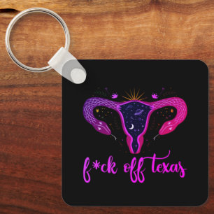 Texas Abortion Ban Celestial Uterus Protest Schlüsselanhänger