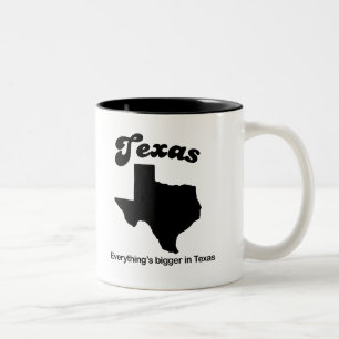 Texas - alles ist größer zweifarbige tasse