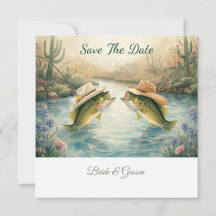 Texas-Angeln Hochzeit Save the Date
