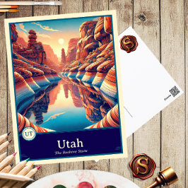 Texas | Anime Style Cel Schattenkarte Postkarte