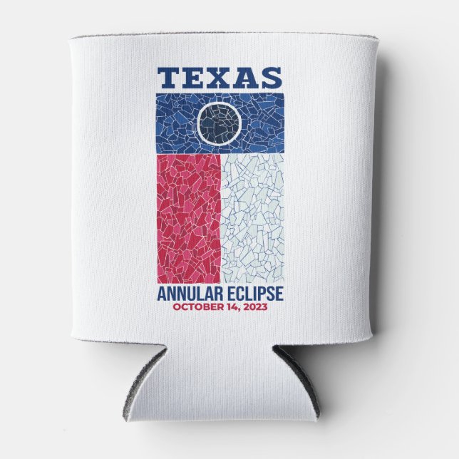 Texas Annular Eclipse Can Cooler Dosenkühler (Vorderseite)