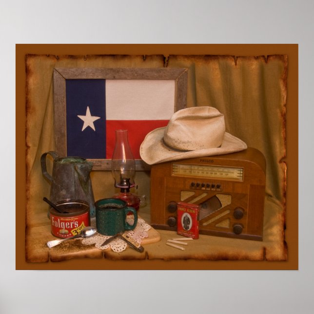 Texas Antiques Poster (Vorne)