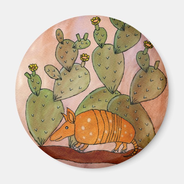Texas Armadillo Magnet (Vorne)