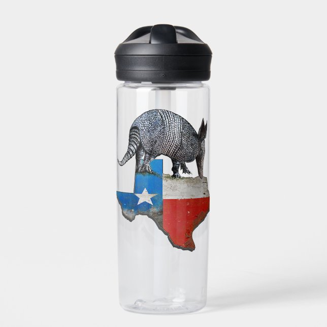 Texas Armadillo Trinkflasche (Vorderseite)