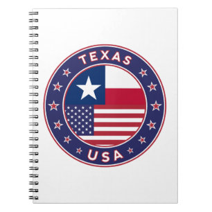 Texas Aufkleber, Handy, Totbeutel Notizblock