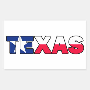Texas-Aufkleber Rechteckiger Aufkleber