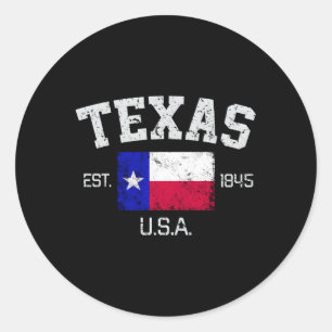 Texas Austin Est 1845 Runder Aufkleber