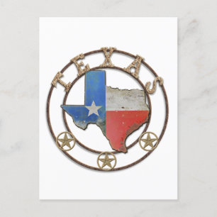 Texas Barn Art Postcard Postkarte