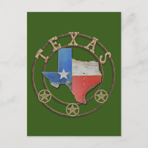 Texas Barn Art Postcard Postkarte