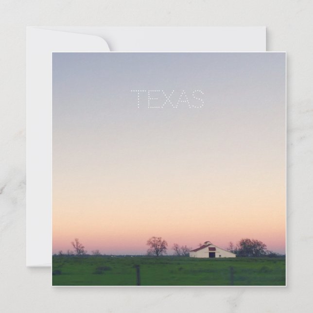 Texas Barn bei Sunset (Vorderseite)