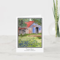 Texas Barn Watercolor Geburtstag
