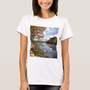 Texas Barton Creek / Ladybird Lake Swans T-Shirt