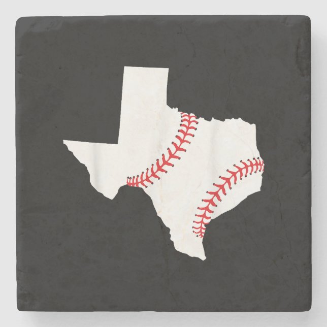 Texas Baseball Staat lustig Texas Baseball Steinuntersetzer (Vorderseite)