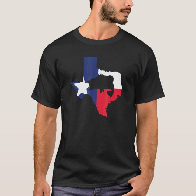 Texas Bass Fishing T-Shirt (Vorderseite)