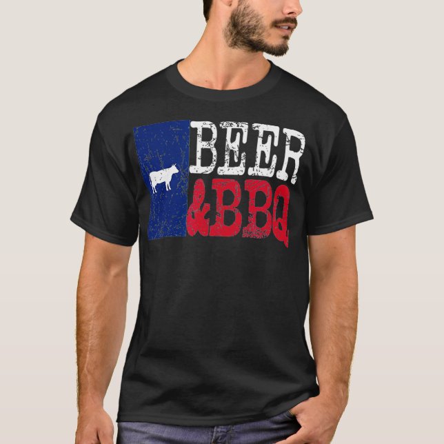 Texas Beer GRILLEN T-Shirt (Vorderseite)