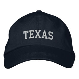 Texas bestickt anpassbare Cap Navy Bestickte Baseballkappe