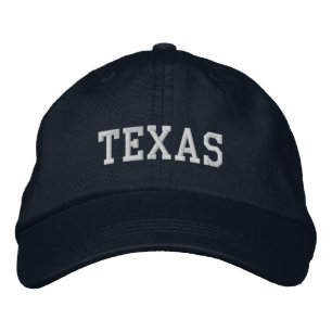 Texas bestickt anpassbare Cap Navy Bestickte Baseballkappe