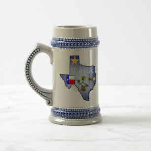 Texas-Bier Stein Bierglas