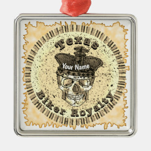 Texas Biker  Ornament Aus Metall
